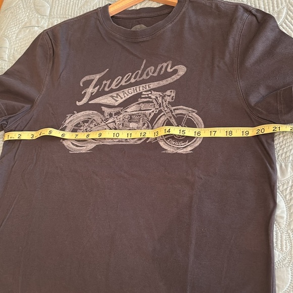 Life is Good Dark grey T shirt with Motorcycle graphic - Picture 6 of 8